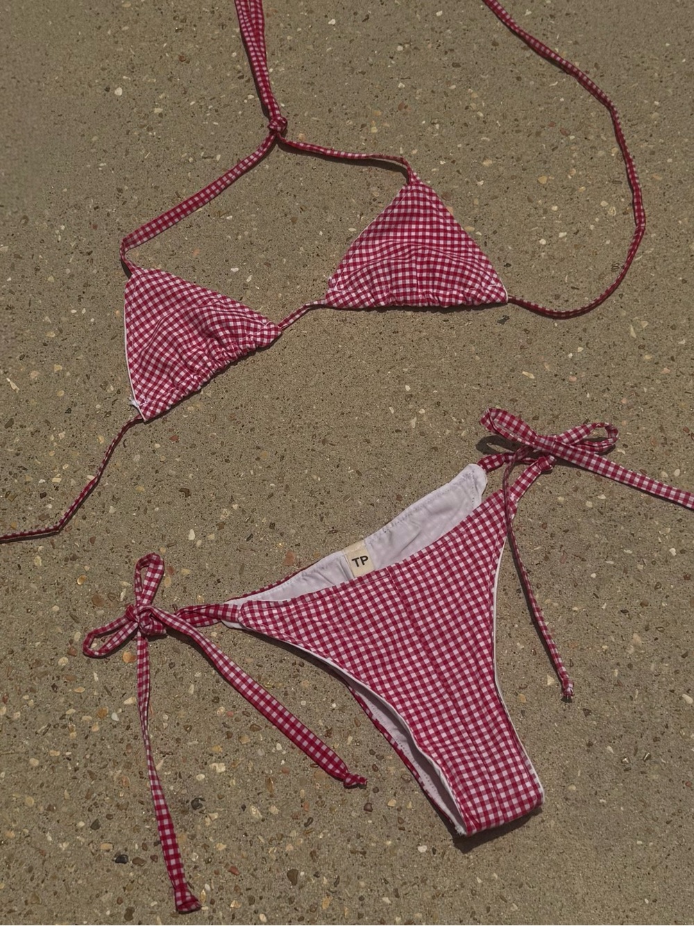 Red Gingham Bikini